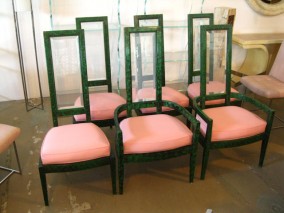 Set of 6 Lucite Dining Chairs
