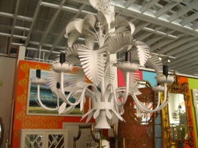 Palm Frond Chandelier