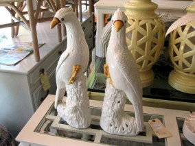 Pair of Ceramic Birds