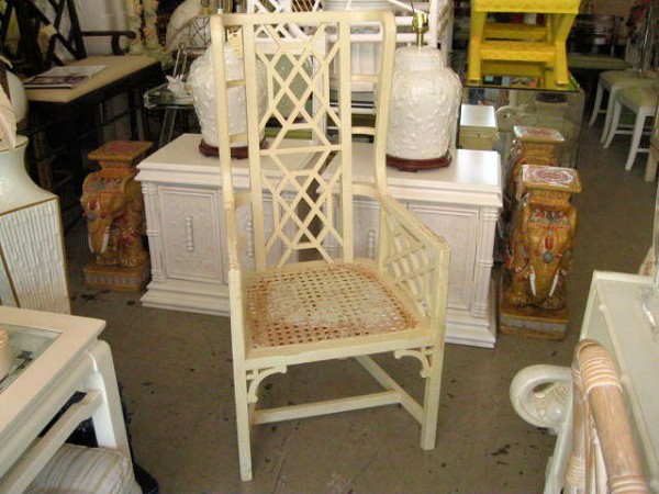 Fretwork Wing Chair 5033 Hollywood Regency Fretwork Wing Chair