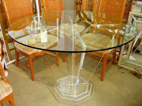 Vintage Grosfeld House Lucite Table Base
