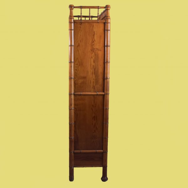 1900's Faux Bamboo Armoire