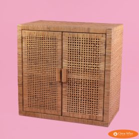 2-Door Woven Rattan Sideboard