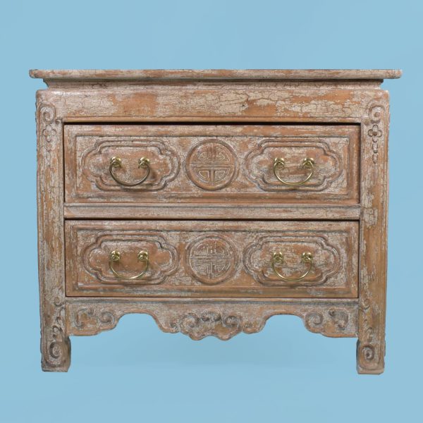 2-Drawer Carved Ming Chest