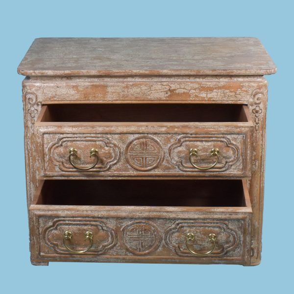 2-Drawer Carved Ming Chest