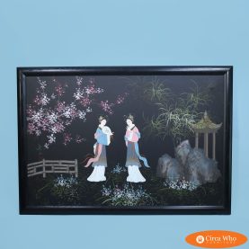 2 Japanese Geisha in Evening Art
