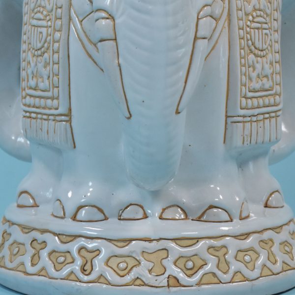 3 Head Elephant Ceramic Table