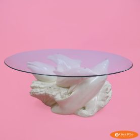 4 Dolphin Heads Coffee Table