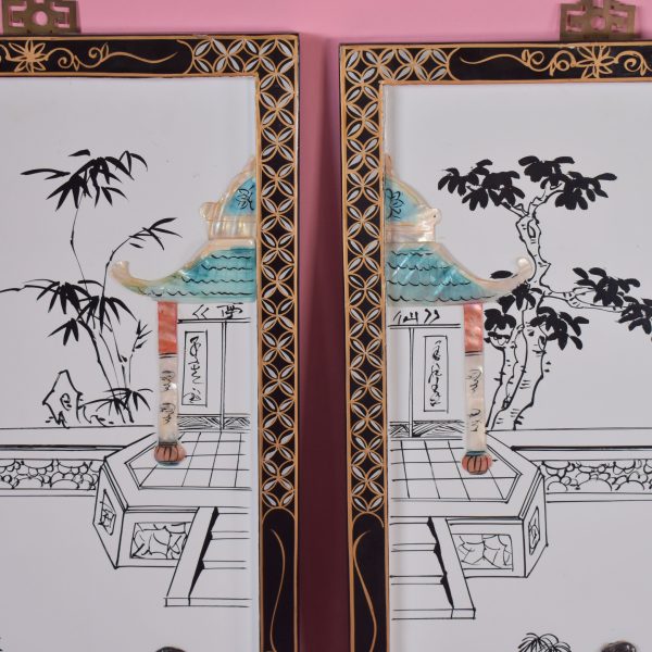 4 Panel Chinoiserie Art