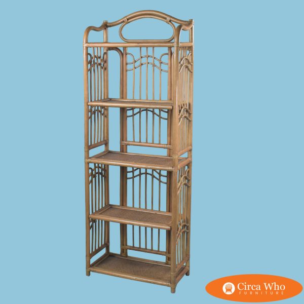 Albini Style Rattan Etagere