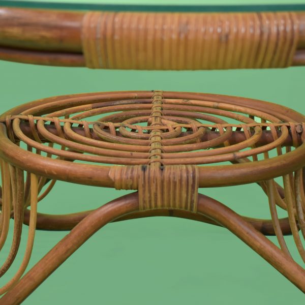 Albini Style Rattan Side Table