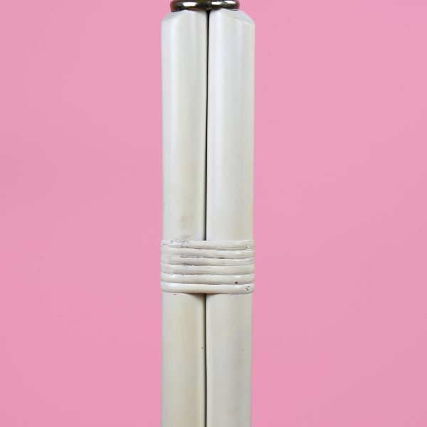 Almond Rattan Floor Lamp