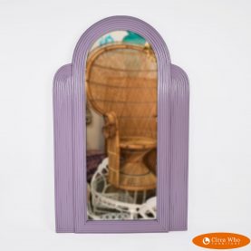 Arched Pencil Reed Mirror