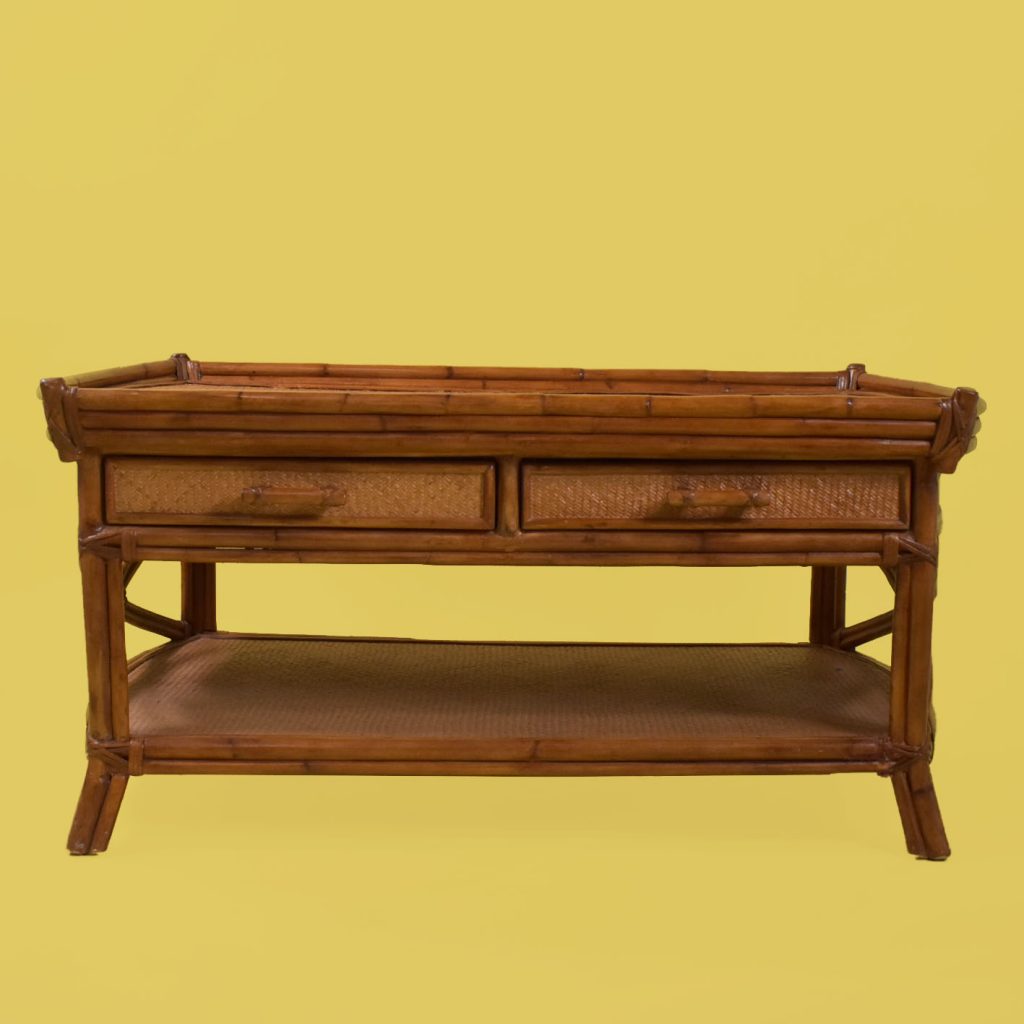Bamboo Coffee Table Circa Who