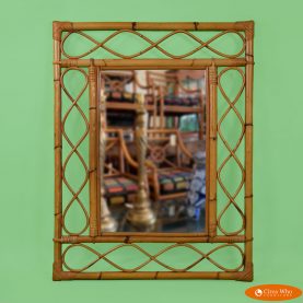 Bamboo Rattan Mirror