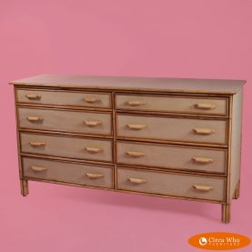 Bamboo and Grasscloth Cabinet