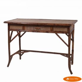 Bamboo and Grasscloth Desk