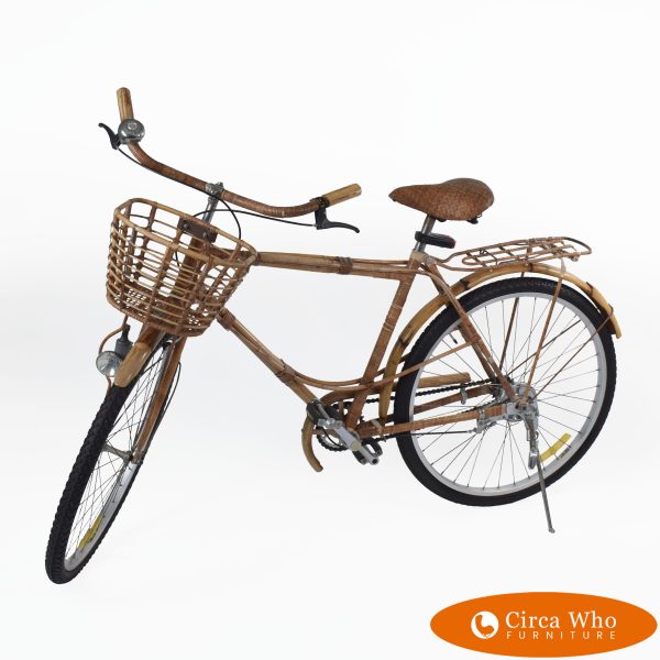 Bamboo and Rattan Boho Chic Bicycle