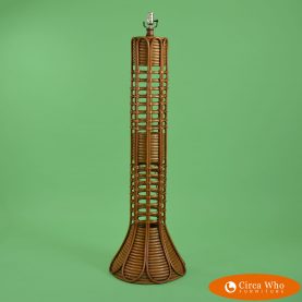 Bamboo and Rattan Floor Lamp