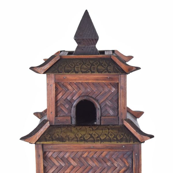 Bamboo and Rattan Pagoda With Stand