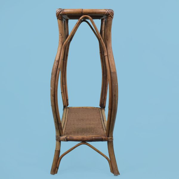 Bamboo and Wrapped Rattan Entry Console