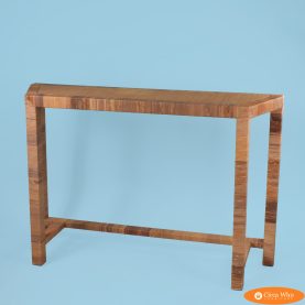 Bielecky Brothers Woven Rattan Console Table