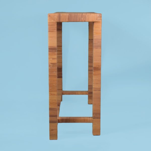 Bielecky Brothers Woven Rattan Console Table