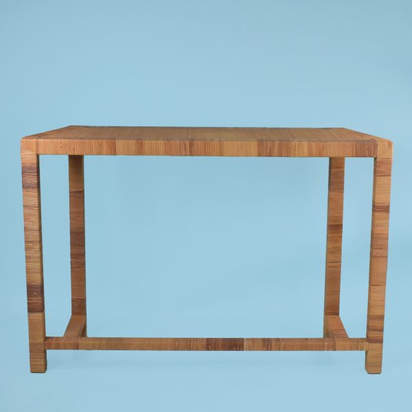 Bielecky Brothers Woven Rattan Console Table