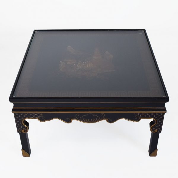 Black Chinoiserie Coffee Table