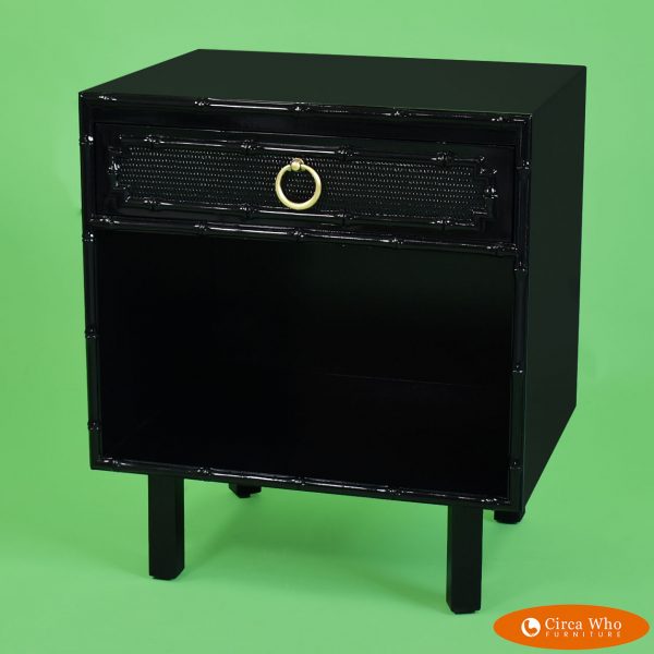 Black Omega Nightstand New lacquered