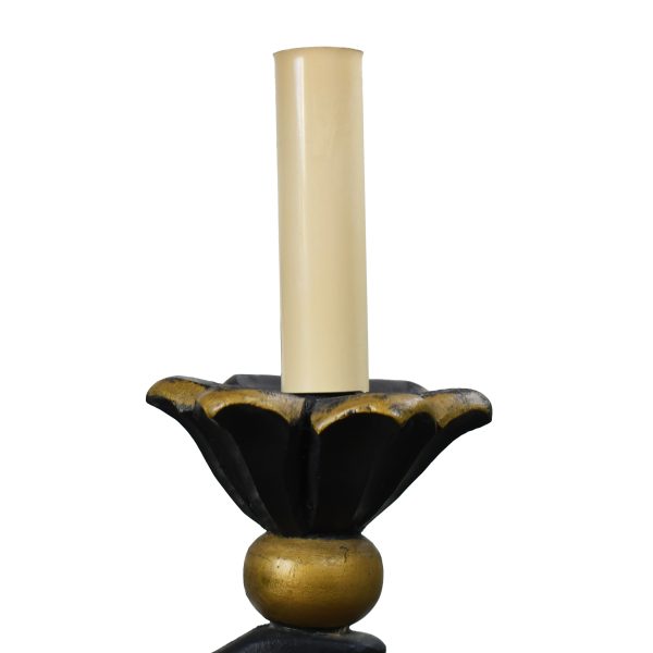 Black and Gold Faux Bamboo Monkey Chandelier