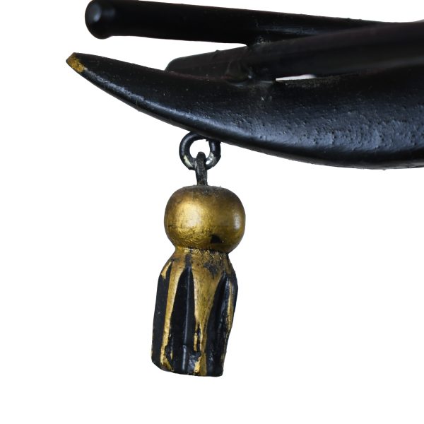 Black and Gold Faux Bamboo Monkey Chandelier