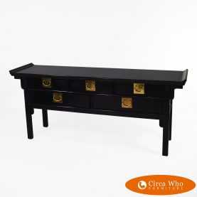 black pagoda console table