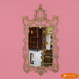 Blonde Chippendale Pagoda Mirror