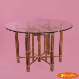 Blonde McGuire Faux Bamboo Dining Table
