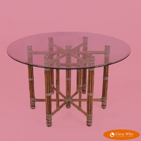Blonde McGuire Round Dining Table
