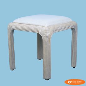 Blonde Pencil Reed Stool