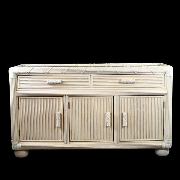 Blonde Pencil Reed Vintage Dresser