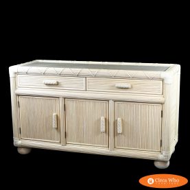 Blonde Pencil Reed Vintage Dresser