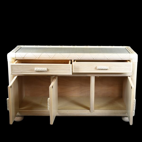 Blonde Pencil Reed Vintage Dresser