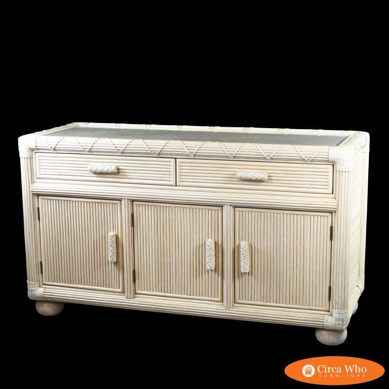 Blonde Pencil Reed Vintage Dresser