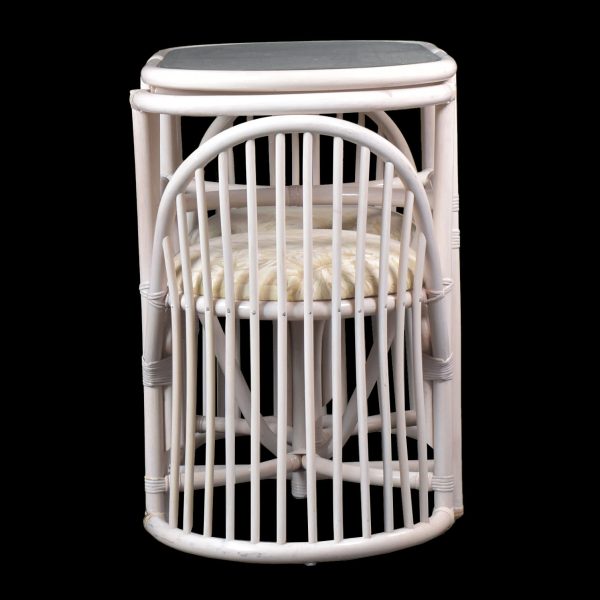 Blonde Rattan Bistro Set