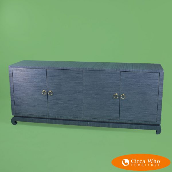 Blue Ming Style Wrapped Credenza
