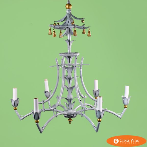 Blue Pagoda Chandelier