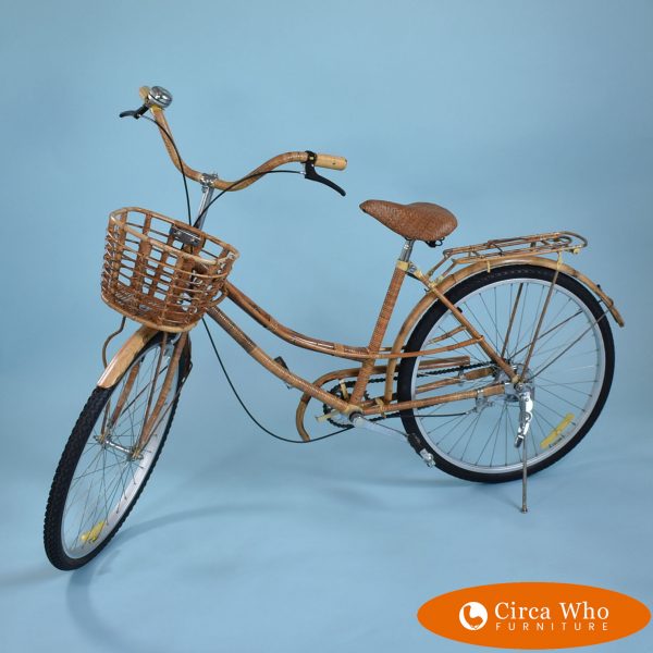 Boho Chic Rattab and Bamboo Bicycle