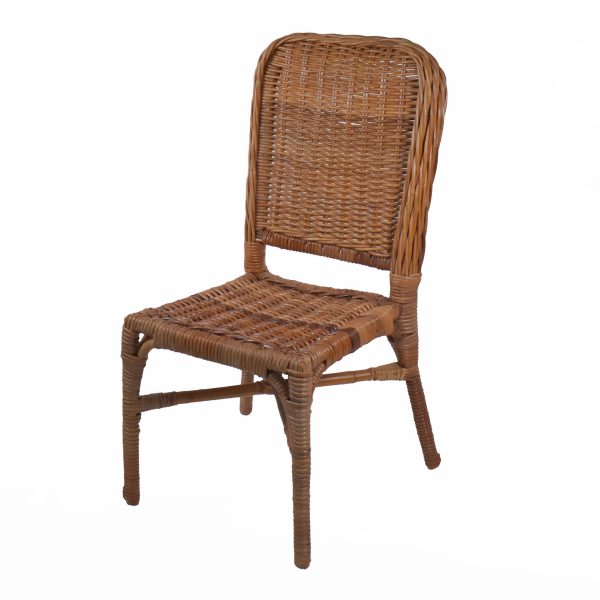 Braided Rattan & Grasscloth Desk With Chair