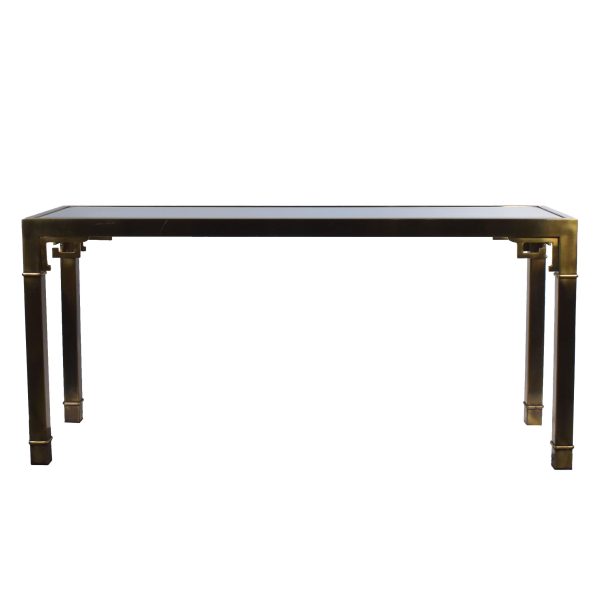 Brass Mastercraft Greek Key Console Table