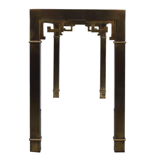 Brass Mastercraft Greek Key Console Table