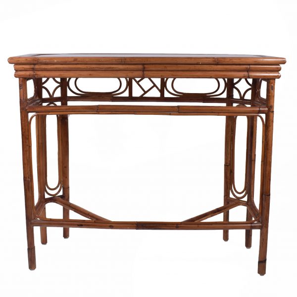 Brighton Style Burnt Bamboo Console Table