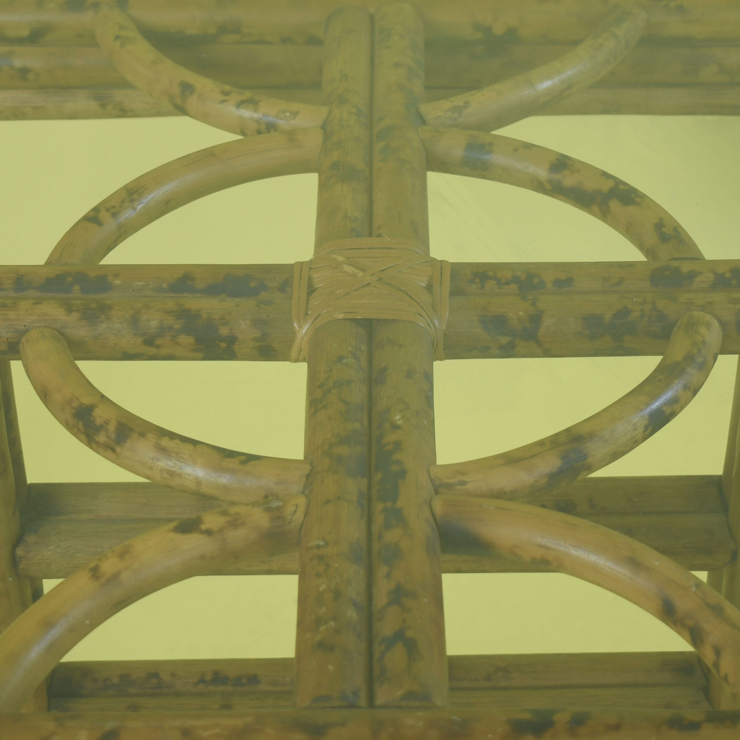 British Colonial Burnt Bamboo Dining Set